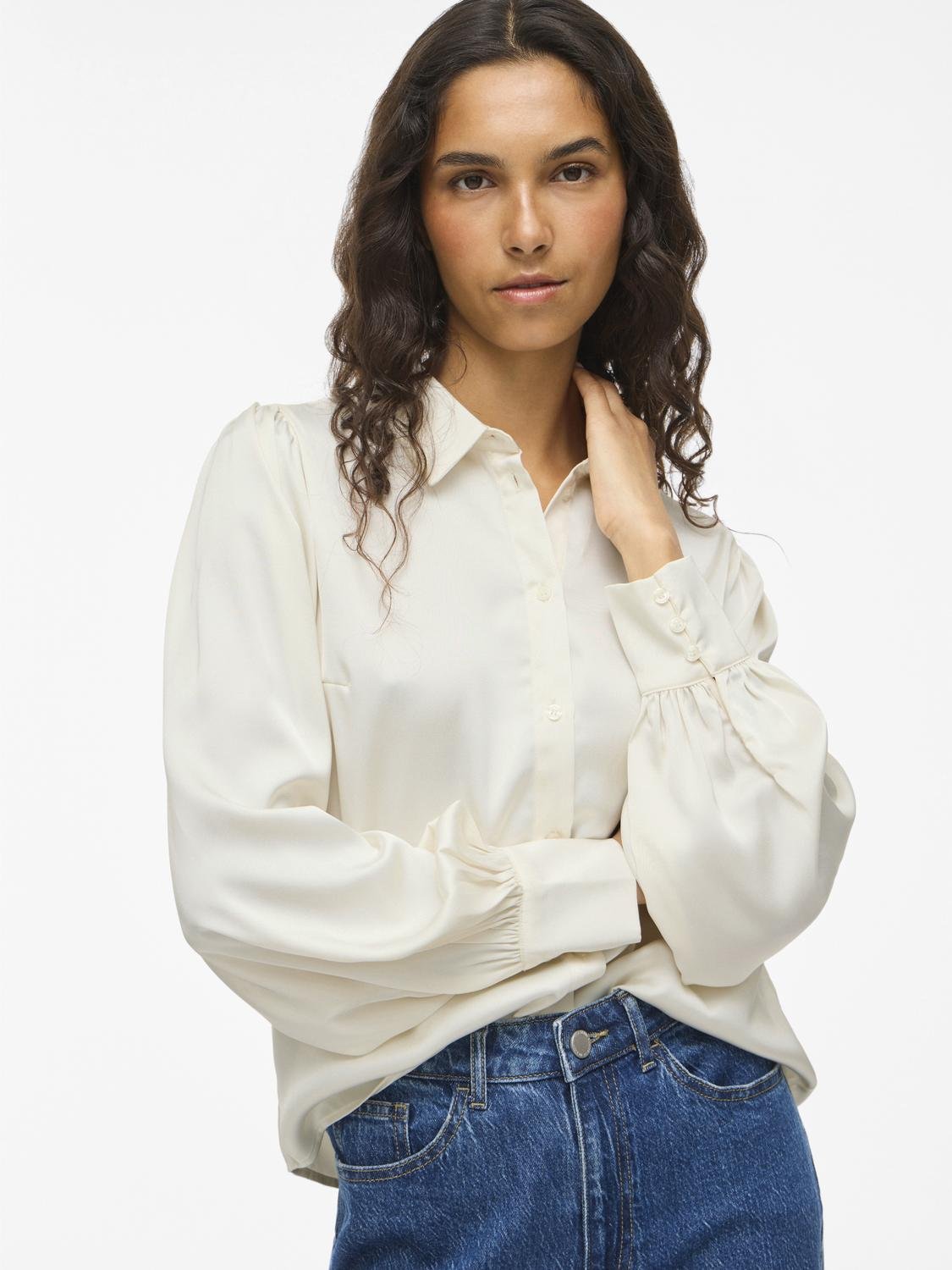 VIENNA Shirt - Cloud Dancer - VERO MODA & VILA Bergvik